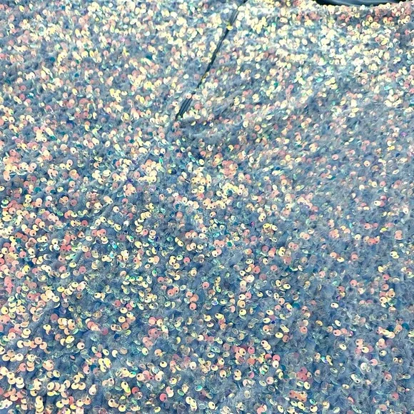 Princess Polly Blue Sequin Mini Dress - Picture 7 of 16